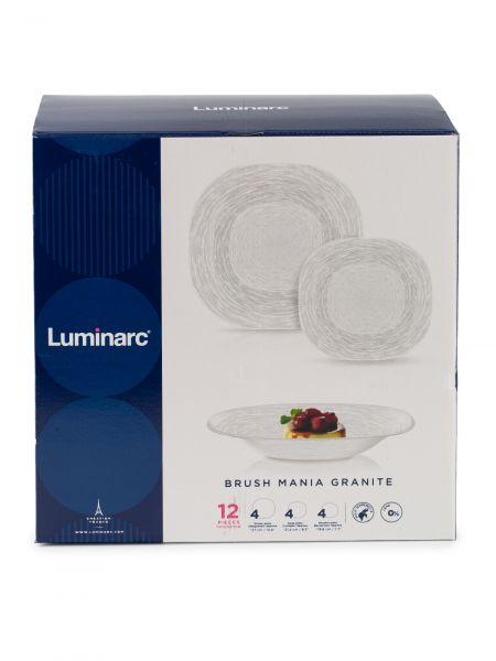Набор столовый НЕО КАРИНА БРАШМАНИЯ ГРАНИТ 12пр LUMINARC