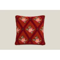Подушка ROSE FLOWER TERRACOTTA 50x50, шерсть 80% полиэстер 20%, начинка конфорель FRATI HOME
