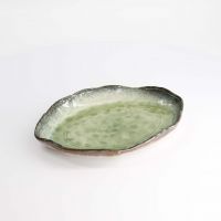 Тарелка Yamasaku Green Oblong 25.8x18.4x3.6 см, керамика TOKYO DESIGN