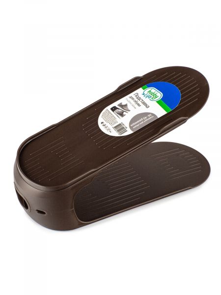 Подставка для обуви коричневая 11x27.5x12.5см HOBBY LIFE