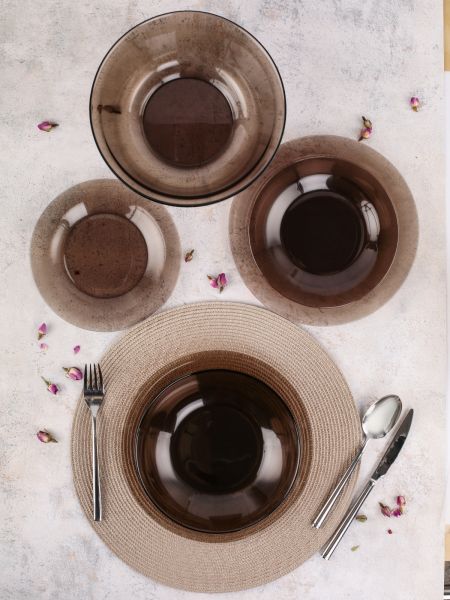 Набор столовый АМБЬЯНТЕ ЭКЛИПС 19пр (салатник 24см) LUMINARC