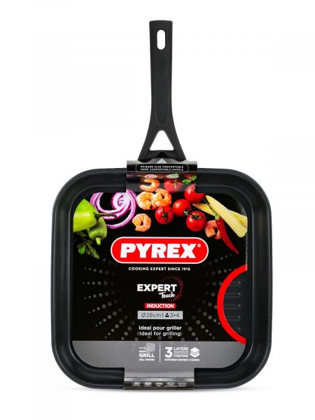 Сковорода-гриль EXPERT TOUCH 28см индукция PYREX