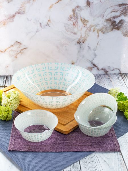 Набор салатников PAMINA 7 предметов (1 салатник 27см + 6 салатников 12см) LUMINARC