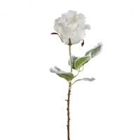 SNOW ROSE Белая роза на стебле, декор, 53 см