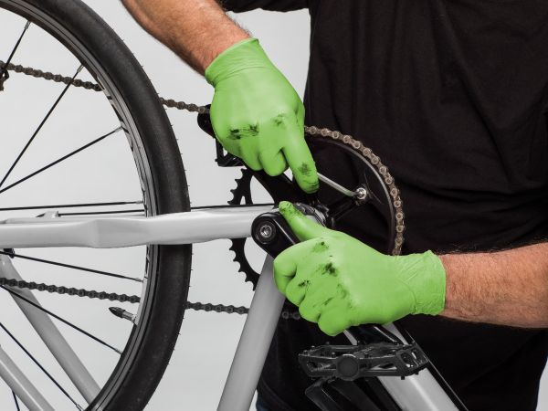 Перчатки Радуга одноразовые нитриловые 80шт M/L VILEDA