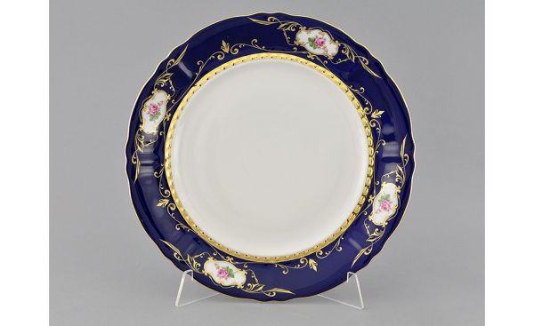 Блюдо круглое Соната 32 см Мелкие цветы, кобальт 07111315-0440 LEANDER