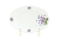 Блюдо овальное 32 см Лиловые цветы 03111512-2391 LEANDER