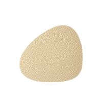 Подставка под кружку из натуральной кожи фигурный 11х13 см, цвет коричневый, LIND DNA 990156