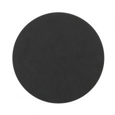 Сервировочная салфетка из натуральной кожи круглая 30 см, цвет черный, NUPO LIND DNA 981878