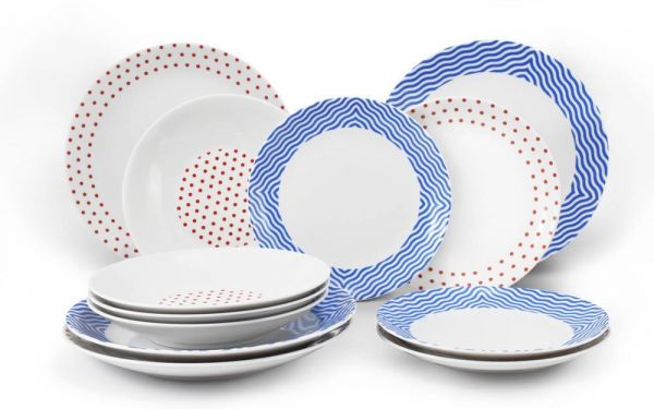 Набор тарелок 12 предметов BE FREE 71160120-2826 LEANDER