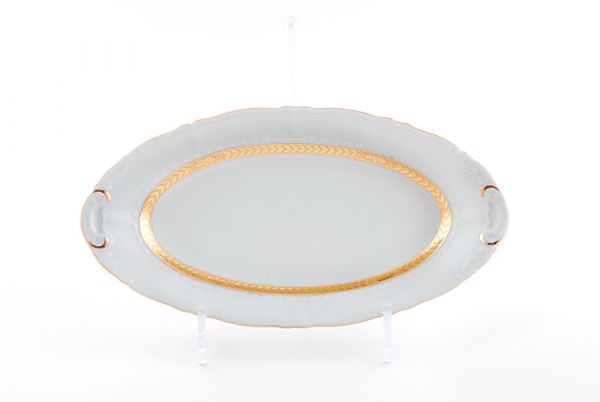 Блюдо овальное Соната 55.5 см Золотой кант 07111518-1239 LEANDER