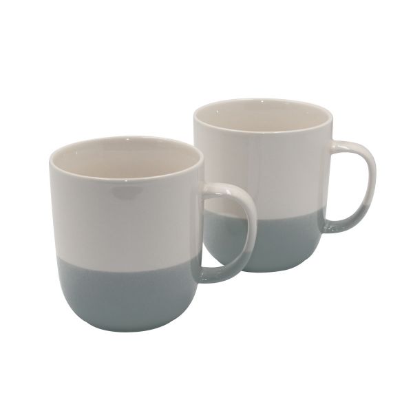 Кружка Solis 400мл бело-серая 2шт.