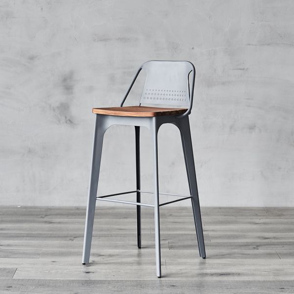 Стул барный 46.5x47.5x100 grey  ROOMERS FURNITURE