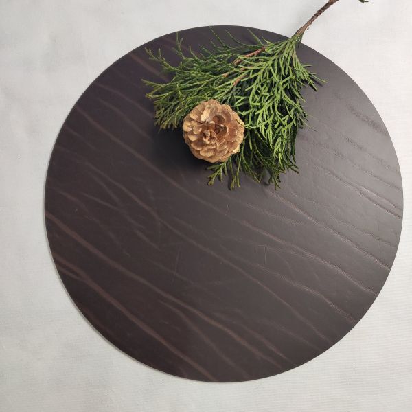 Сервировочная салфетка из натуральной кожи круглая 30 см, цвет коричневый, Buffalo LIND DNA 981709
