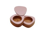 Набор солонка/перечница фигурная 8х10х3 см, цвет розовый, NUPO LIND DNA 9854