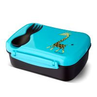Ланч-бокс детский с охлаждающим элементом N'ice Box™ Giraffe бирюзовый
