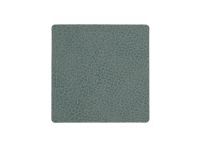 Подставка под кружку из натуральной кожи квадратный 10x10 см, цвет пастельный зеленый, LIND DNA 981125