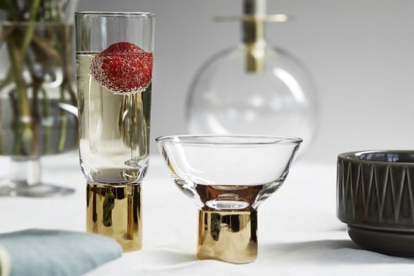 Набор бокалов для шампанского SAGAFORM Gold Club 2 шт 200 мл 