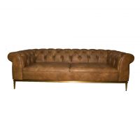 Диван 224x90x68 brown/matte gold  ROOMERS FURNITURE