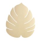 Сервировочная салфетка из натуральной кожи лист монстеры 42х35 см, цвет золотой, Hippo LIND DNA 990087