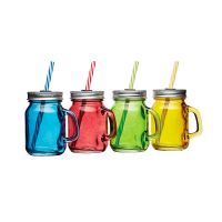 Kitchen Craft Набор кружек с соломинками BarCraft Glass Multi Color