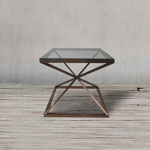 Стол приставной 65x65x60 matte honey  ROOMERS FURNITURE