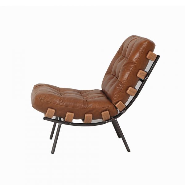 Полукресло 63x91x80 см Cuba brown ROOMERS FURNITURE