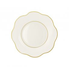 Тарелка обеденная из костяного фарфора 26.5 см ANEMONE, слоновая кость с золотым кантом LE COQ