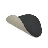 Сервировочная салфетка из натуральной кожи фигурная 36х42 см, цвет антрацит-светло-серый, NUPO LIND DNA 982859