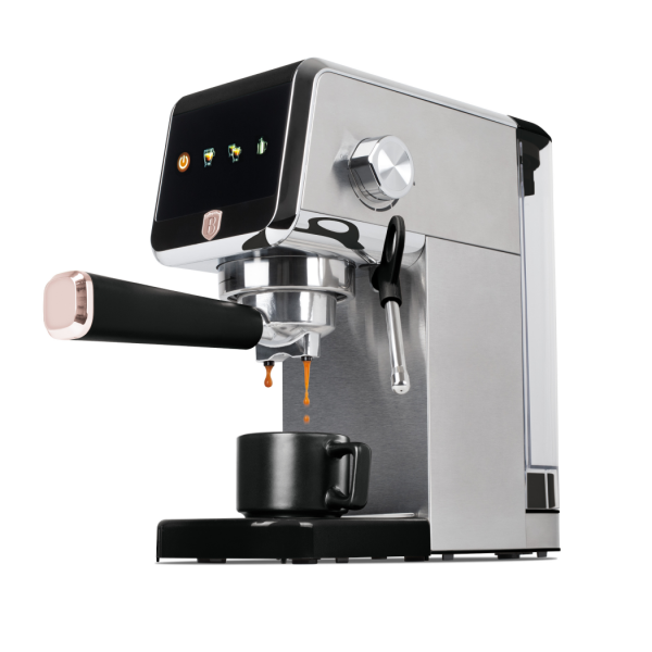 Кофеварка цифровая эспрессо электрическая, Berlinger Haus, black/rose gold, черный     (2)     BH/9622