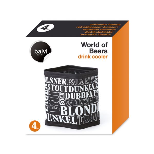 Охладительная рубашка для пива World of Beers 4шт.