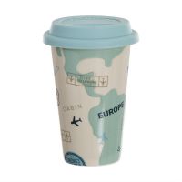 Стакан для кофе с силиконовой крышкой Travel 400мл