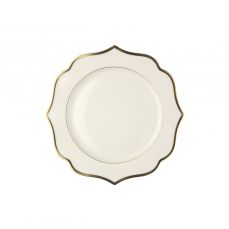 Тарелка закусочная 20 см IONICA слоновая кость с золотым кантом LE COQ