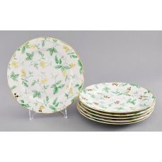 Набор десертных тарелок 19 см, 6 шт Мэри-Энн Зеленные листья 03160319-1381 LEANDER
