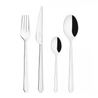 Набор столовых приборов на 6 персон, 24 предмета, нержавеющая сталь 18/10, Ottagonale BUGATTI