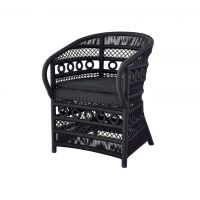 Полукресло 63x56x80 см black ROOMERS FURNITURE