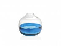 Andrea House Ваза Twist Blue Glass