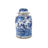 Ваза 25.5x25.5x46 blue/white  ROOMERS FURNITURE
