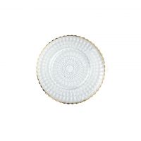 Десертная тарелка 16 см HELIOS, стекло, прозрачный/золотой LE COQ