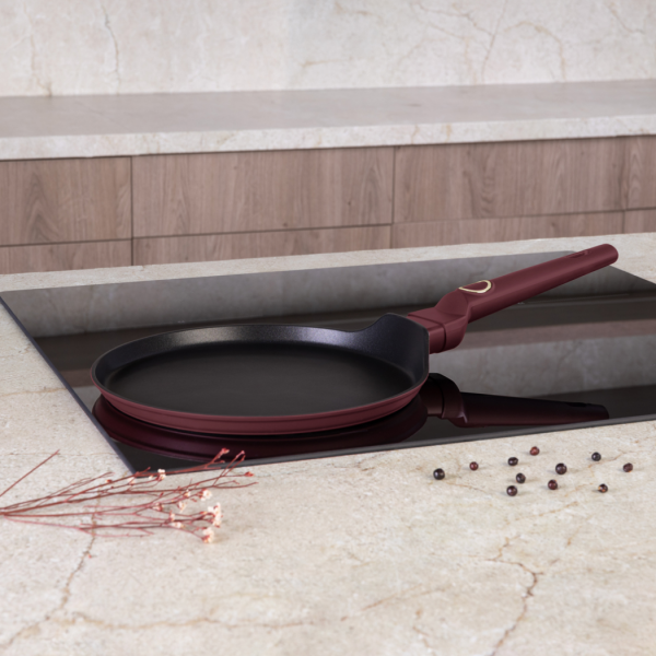Сковорода блинная 25 см, бордовый, Leonardo BERLINGER HAUS
