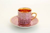 Чашка высокая с блюдцем 100 мл 02120413-K341 LEANDER