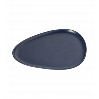 Тарелка сервировочная, каменная керамика, цвет темно-синий, LIND DNA 990170
