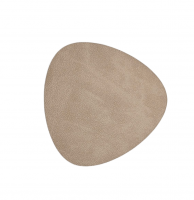 Подставка под кружку из натуральной кожи треугольный песочный, NUPO Vero 522007