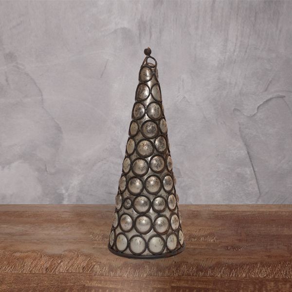 Новогодний декор ель 29 см silver/gold ROOMERS FURNITURE