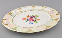 Блюдо овальное Соната 36 см Цветы перламутр 07111513-0656 LEANDER