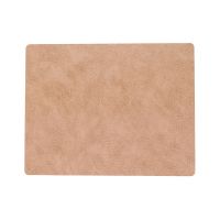 Сервировочная салфетка из натуральной кожи прямоугольная 30х40 см, цвет натуральный розовый, LIND DNA 990207