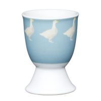 Подставка для яйца Goose 6x4.5 см, фарфор, белый, голубой, Egg Cup KITCHEN CRAFT