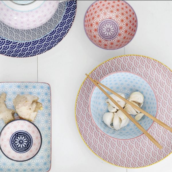 Чаша 20.6x20.6x2.2 blue  TOKYO DESIGN