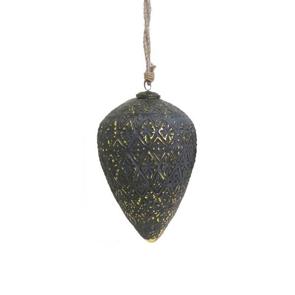 Новогодняя игрушка 26x17x17 см grey/gold ROOMERS FURNITURE