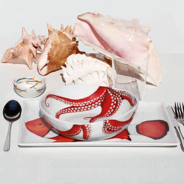 Салатник POLIPO , 21,5 см, DIETA MEDITERRANEA - FISH     12-10-72